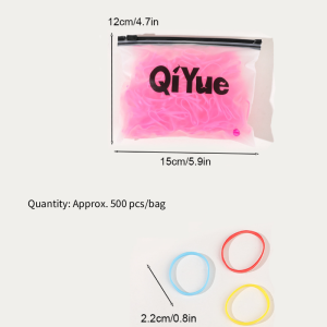 Élastiques À Cheveux En Plastique Uni Couleur De La Gamme Simple Series Pour Un Usage Quotidien h5 Image6