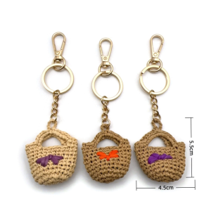 Porte-Clés En Raphia Tressé Avec Nœud Papillon, Collection Simple Series Daily Bow Knot h5 Image3