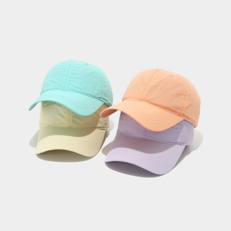 Casquette de baseball Simple Series Daily en tissu à séchage rapide, couleur unie.