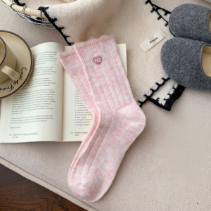 Chaussettes Mi-Mollet Basiques À Rebond Léger, Couleur Unie h5 
