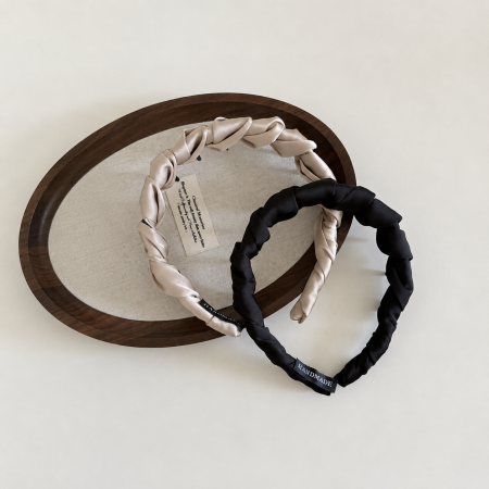 Bandeaux à cheveux torsadés en tissu uni couleur simple pour un usage quotidien 2