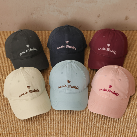 Casquette De Baseball Décontractée En Coton Uni Avec Lettre Cœur Et Lettre Simple Series