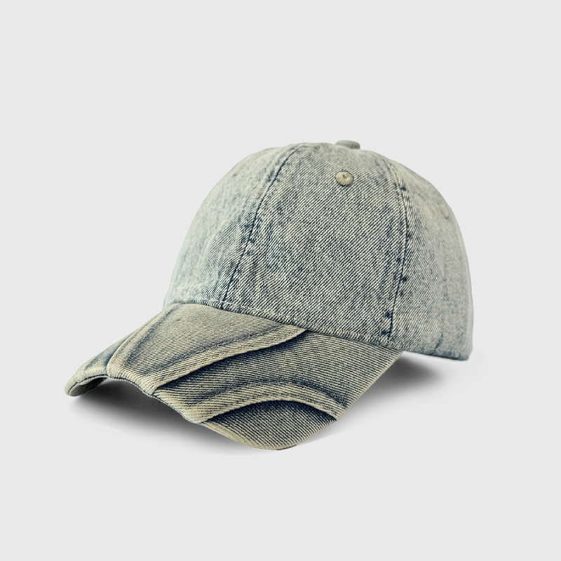Casquette De Baseball Rétro Simple Series En Coton Patchwork Uni Couleur Unie 