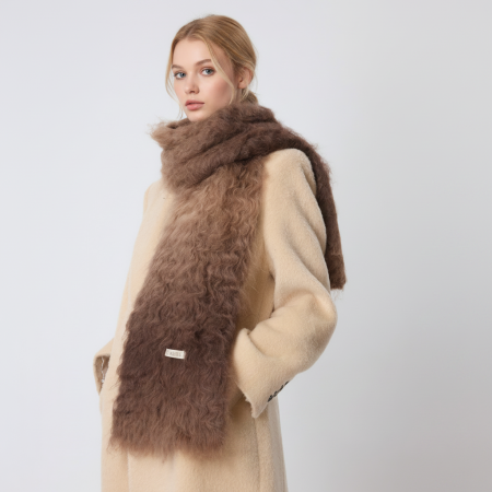 Écharpes d'hiver en laine pour femmes, collection Simple Series Daily Color Gradient Color