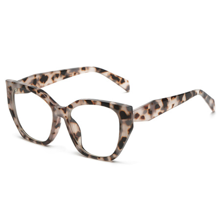 Lunettes De Vue Simple Series Daily, Couleur Unie, Imprimé Léopard, Couleurs Mélangées
