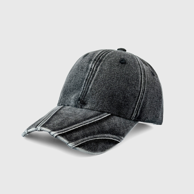 Casquette De Baseball Rétro Simple Series En Coton Patchwork Uni Couleur Unie Image2
