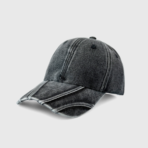 Casquette De Baseball Rétro Simple Series En Coton Patchwork Uni Couleur Unie h5 Image2