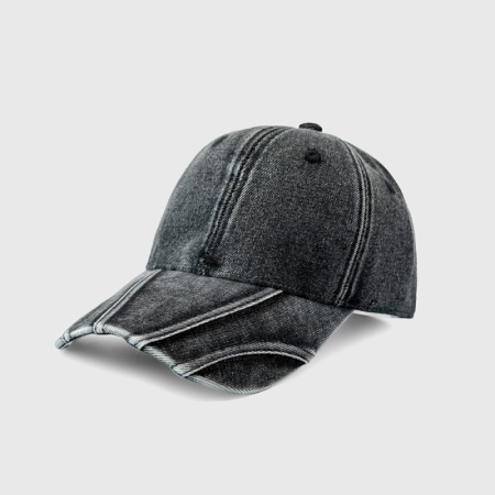 Casquette de baseball rétro Simple Series en coton patchwork uni couleur unie 2