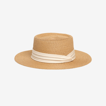 Chapeaux pour femmes en raphia uni couleur de la collection Simple Series Daily