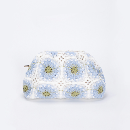 Sac à oreiller pour femme en tissu brodé à fleurs style vacances