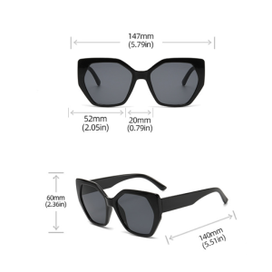 Lunettes De Soleil Rétro Simple Series, Couleur Unie, Imprimé Léopard, Rayures Dégradées h5 Image2