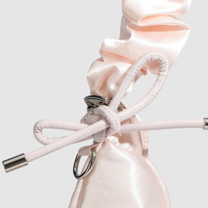 Sacoche De Bras Femme Style Décontracté Avec Nœud Froncé, Couleur Unie h5 Image6