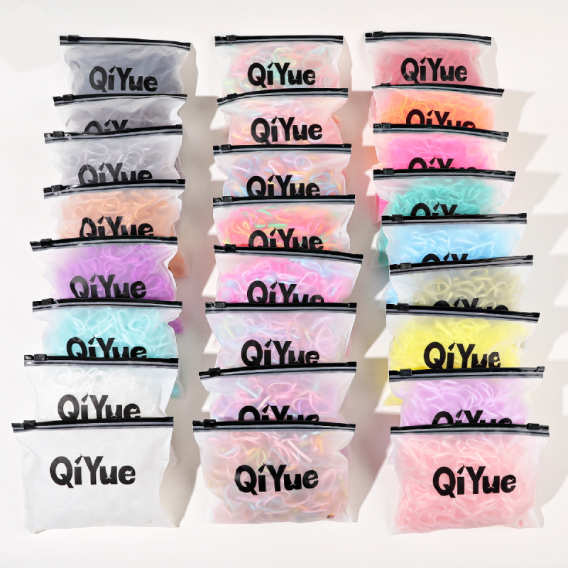 Élastiques À Cheveux En Plastique Uni Couleur De La Gamme Simple Series Pour Un Usage Quotidien Image5