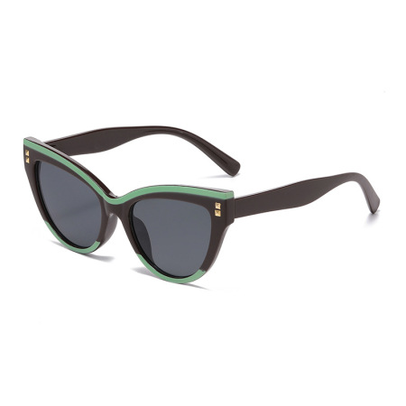 Lunettes de soleil rétro Simple Series, couleur unie, imprimé léopard et papillon multicolores 2