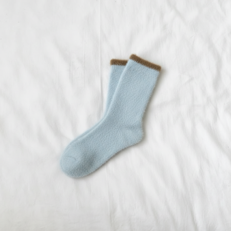Chaussettes mi-mollet à motifs de couleurs basiques 2