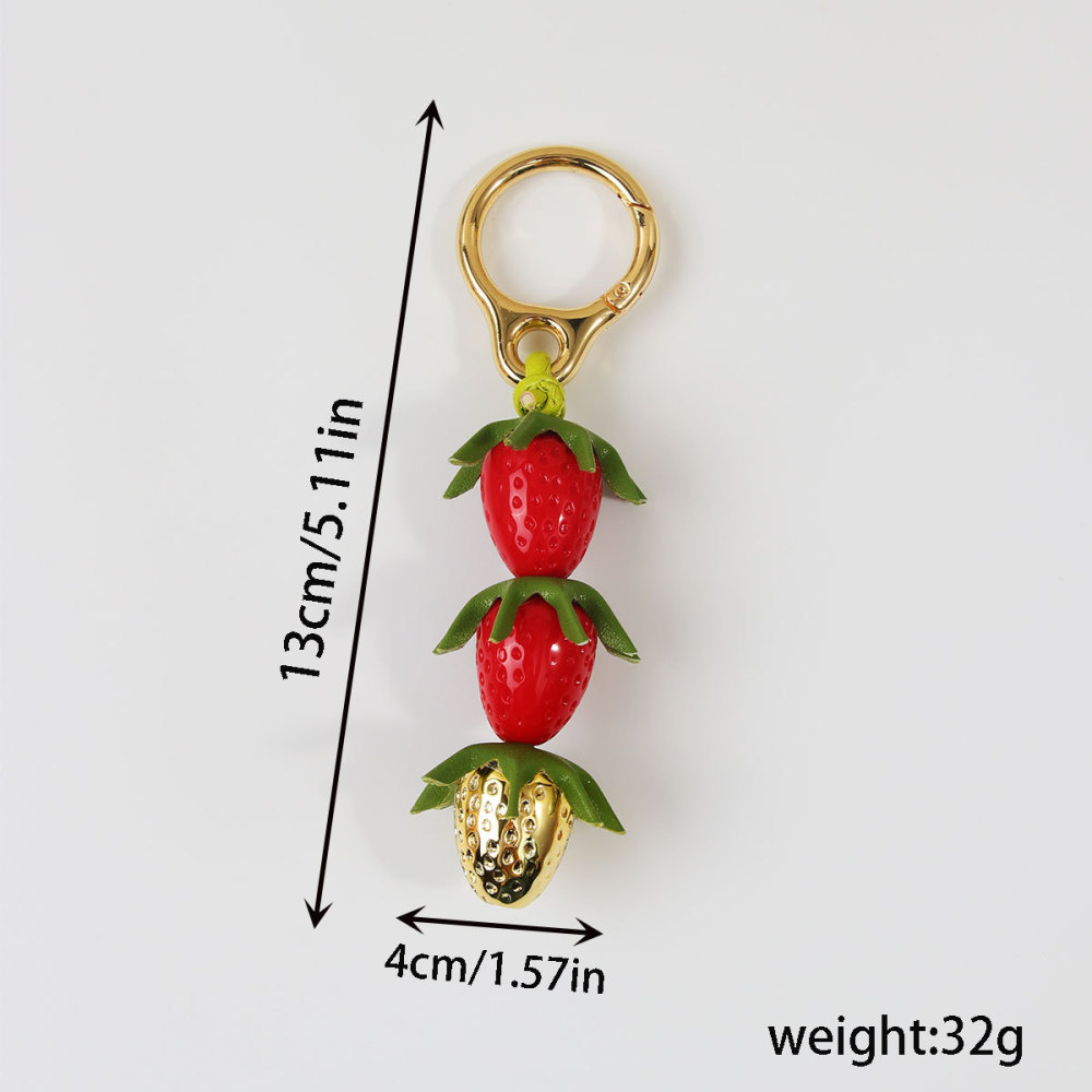 Breloques En Résine Pour Sac, Collection Simple, Fruits Du Quotidien 