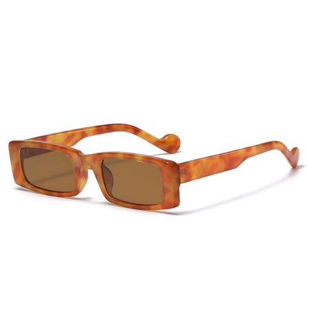 Lunettes de soleil rétro Simple Series à imprimé léopard uni 2