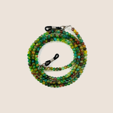 Chaînes de lunettes de soleil Simple Series Retro couleur unie perles vernies 2