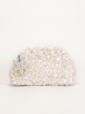 Sac À Main Pour Femme En Polyester, Style Parisien Chic, À Sequins Et Inspiration Océanique, Style Est-Ouest. h5