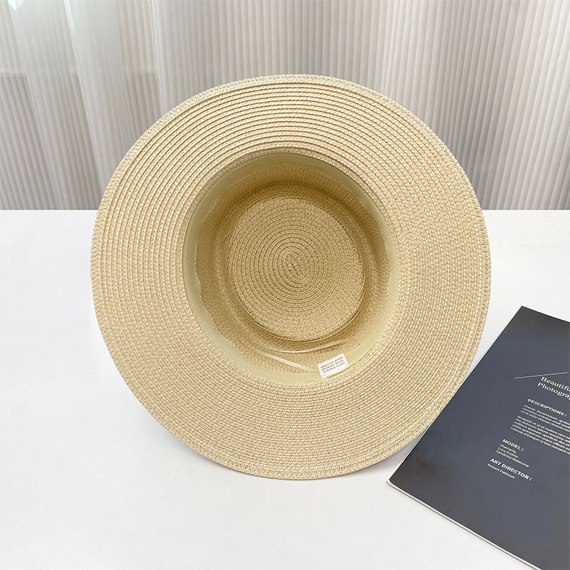 Chapeaux Pour Femmes En Raphia Uni Couleur De La Collection Simple Series Daily h5Image4