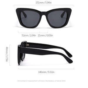 Lunettes De Soleil Unisexes Simple Series Rétro À Imprimé Léopard Et Dégradé De Couleurs. h5 Image2