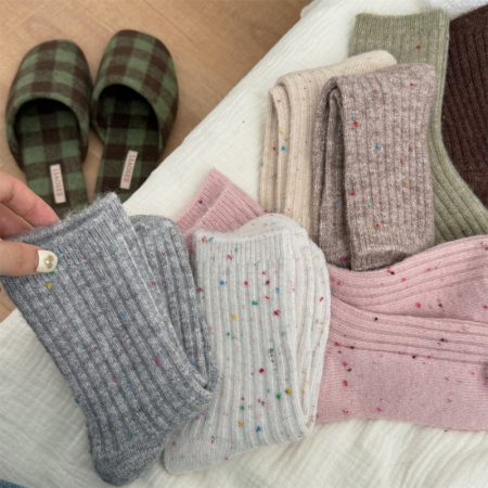 Chaussettes mi-mollet à pois basiques Slight Bounce 2