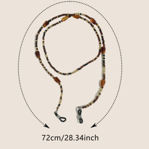 Chaînes De Lunettes De Soleil Unisexes En Acrylique Avec Perles Rétro Simples h5 