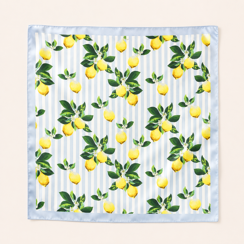 Écharpes D'Été En Polyester À Rayures Daily Fruit De La Collection Simple Series Image2