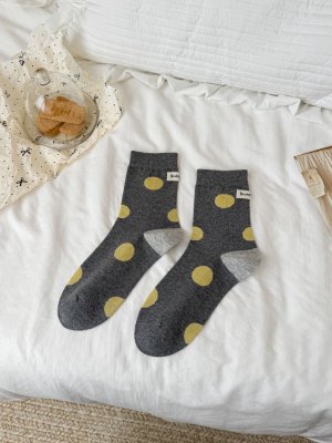 Chaussettes Mi-Mollet À Pois Basiques High Bounce h5 