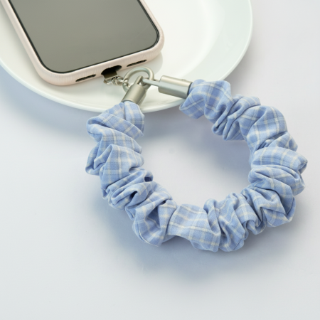 Chaîne de téléphone Simple Series Daily Stripe en tissu à carreaux multicolores 2