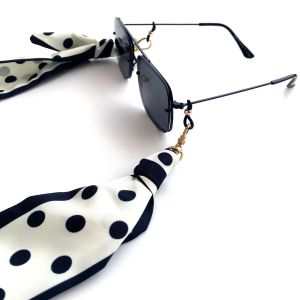 Cordons De Lunettes De Soleil En Polyester À Motifs Floraux, Cœurs Et Pois Multicolores, De La Série Simple, Style Rétro. h5 Image5