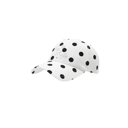 Casquette de baseball en coton Simple Series Retro Letter Leopard Print Polka Dots 2