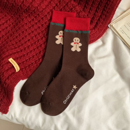 Chaussettes mi-mollet à effet rebondissant et couleurs contrastées 2