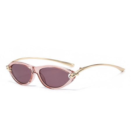 Lunettes de soleil torsadées rétro Simple Series couleur unie