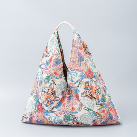 Sacoche de bras pour femme en polyester, style bohème, brodée en forme de cœur, imprimé animal léopard et cercle géométrique.