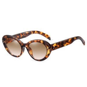 Lunettes De Soleil Rétro Simple Series À Imprimé Léopard Uni h5 Image3