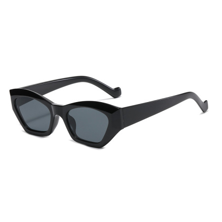 Lunettes de soleil rétro Simple Series à imprimé léopard uni