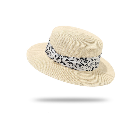 Chapeaux de paille pour femmes en raphia torsadé, coloris uni, de la collection Simple Series Daily Flower 2