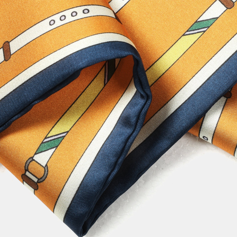 Écharpes D'Été Pour Femmes, Collection Romantique, Orange, Élégantes, À Pois Et Fleurs Image6