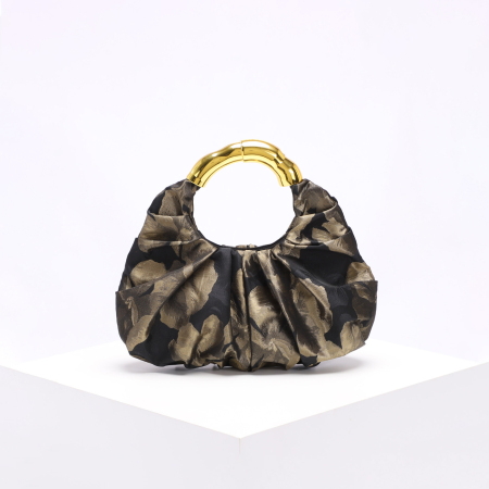 Sacs à main pour femmes en tissu à fleurs rétro de la série romantique (motifs floraux aléatoires)
