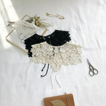 Collier en dentelle unie à faire soi-même, collection romantique, accessoire pour femme