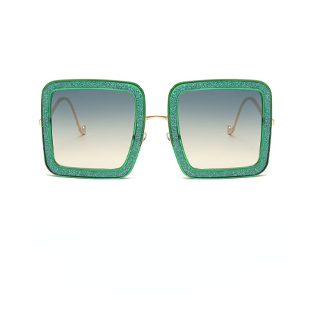 Lunettes de soleil rétro multicolores pour femmes de la série Luxueuse
