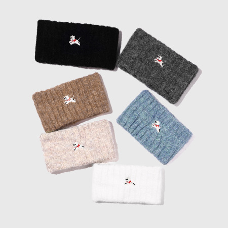 1 bandeau pour cheveux femme en laine à carreaux pour chien, coupe simple