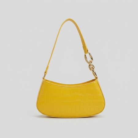 Sacs à bandoulière pour femmes en PU de couleur unie