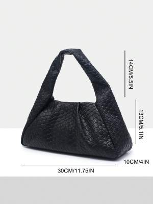 Sacs À Main Femme Simple Series Casual En Pu Tissé h5 Image5