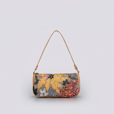 Sacs à bandoulière de luxe pour femmes, ornés de perles et de broderies florales