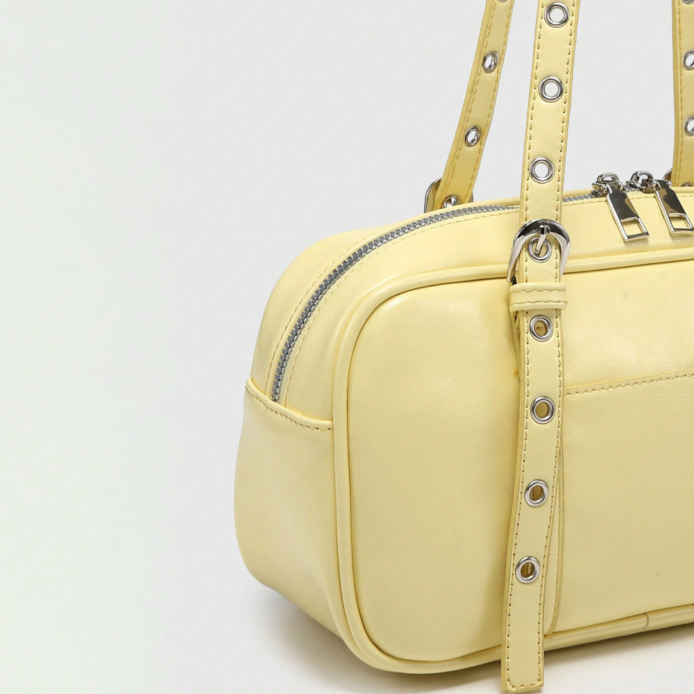 Sacs À Bandoulière Pour Femmes En Pu Uni Couleur Douce De La Série Simple Image3