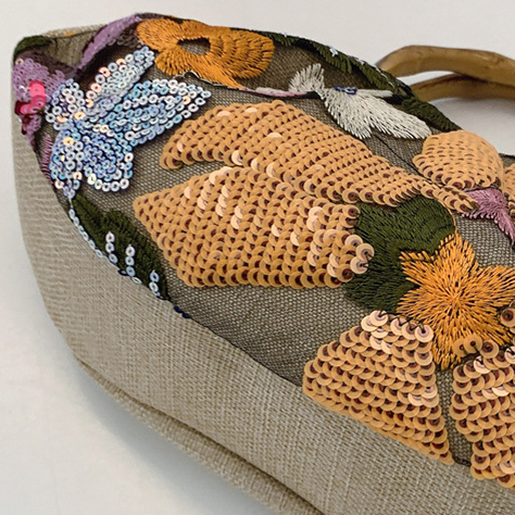 Sacs À Main Pour Femmes En Pvc Ornés De Perles Florales Élégantes Et Luxueuses (Motifs Floraux Aléatoires) Image4