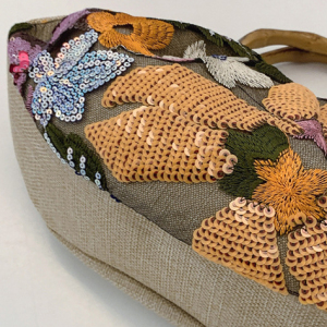 Sacs À Main Pour Femmes En Pvc Ornés De Perles Florales Élégantes Et Luxueuses (Motifs Floraux Aléatoires) h5 Image4