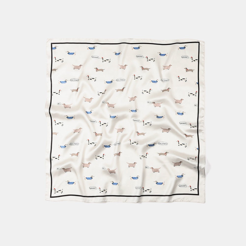 Écharpes D'Été Pour Femmes En Polyester, Motif Chaton Mignon, Collection Romantique 